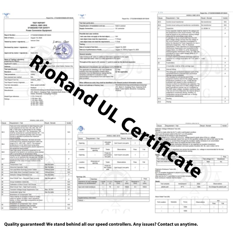 RioRand PWM DC Motor Speed Controller Switch Control 7-70V 30A Fuse (RRLSKJAASSSSSSS) - Image 2